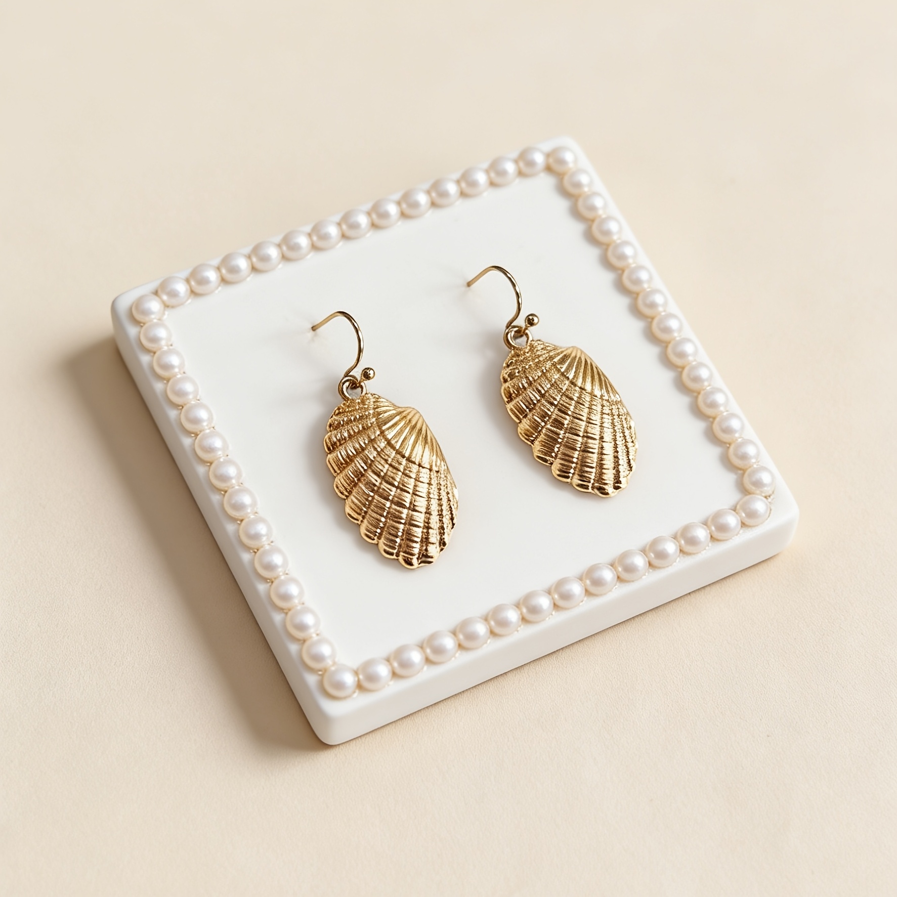 Bohemian Golden Ocean Element Drop Earrings